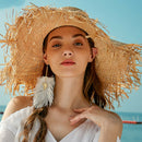 Sun Hats For Women Beach Caps Sombreros Wide Brim Beach Side Cap Floppy Fem