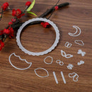 15pcs Metal Parachute Cutting Dies Stencil for DIY Scrapbooking Craft Decor