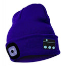 2pcs Music Hat avec Hands-free LED Light Rechargeable ,Beanie-Bluetooth Hat for