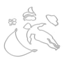5pcs DIY Glasses Women Metal Stencils Scrapbooking Embossing Cutting Dies