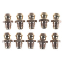 10PCS 1/4-28 Drive Type Taper Thread Straight Grease Zerk Nipple Fitting Z