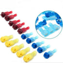 120X Red/Blue/Yellow Plastic Car Audio Quick Splice Wire Connector AWG Kits