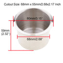 6x Recessed Cup Drink Bottle Holder for Marine Boat RV Camper Stainless Steel