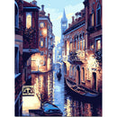 30x40cm Venice DIY Paint By Numbers Oil Painting Kit Canvas
