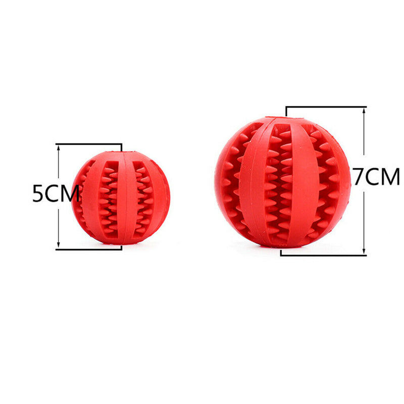 2Pcs Rubber Dog Ball Toys for Pet Tooth Cleaning/Chewing/Playing,IQ Treat Ball