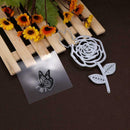 2pcs/set Silicone Transparent Seals Clear Stamps+Cutting Die for DIY Photo