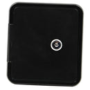 Black RV Trailer Motorhome Gravity City Water Inlet Fill Dish Hatch Lock