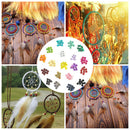 Wooden Beads Painted Dream Catcher 100 Pcs / Kit Mixed Color 10mm Jewelry Useful