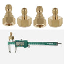 4 Pieces Garden Hose Quick Connector Quick Coupler Garden Hose Quick Adaptor