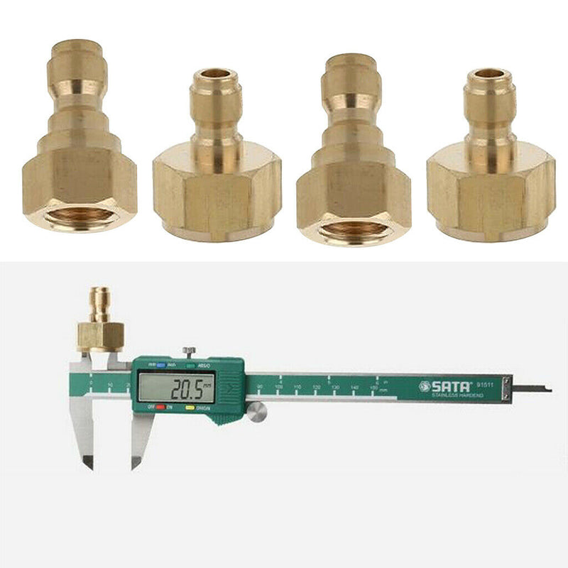 4 Pieces Garden Hose Quick Connector Quick Coupler Garden Hose Quick Adaptor