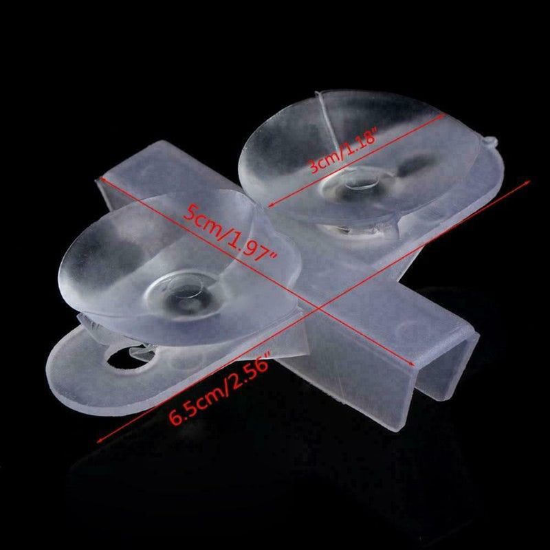 5pc Aquarium Fish Tank Divider Suction Cup Divider Sheet F9E2 Holder L4X3