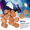 20pcs Saxophone Cork Mats Brass Instrument Water Key Trumpet Cornet Accessories