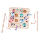 Baby Wooden Toys Digit Magnetic Games Fishing Toys Game Catch Worm Educatio