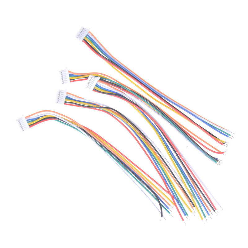 5Pcs Mini Micro JST 1.0 SH 1.0mm 7-Pin Connector Plug With Wires Cables 100M Gw