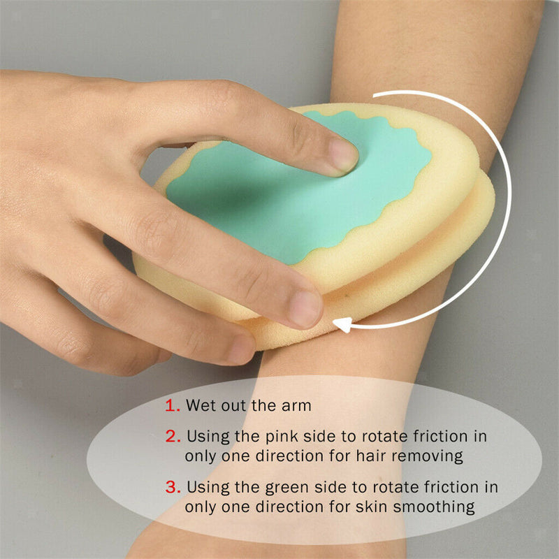 Water Drop Painless Hair Removal Sponge Pad Girls Full Body Hair Remover