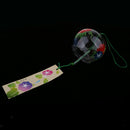 2x Handcrafted Glass Wind Chime Crystal Ball Home Car DIY Hanging Decoration