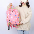 Cute Pony Print Backpack Women Casual Rucksack Girls School Bag (Pink)