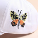 Fashion Butterfly Embroidered Baseball Cap Men And Women Baseball Cap 100%