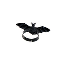 New Women Jewelry Wholesale Black Bat Personality Adjustable Ring Animal Ring Gw