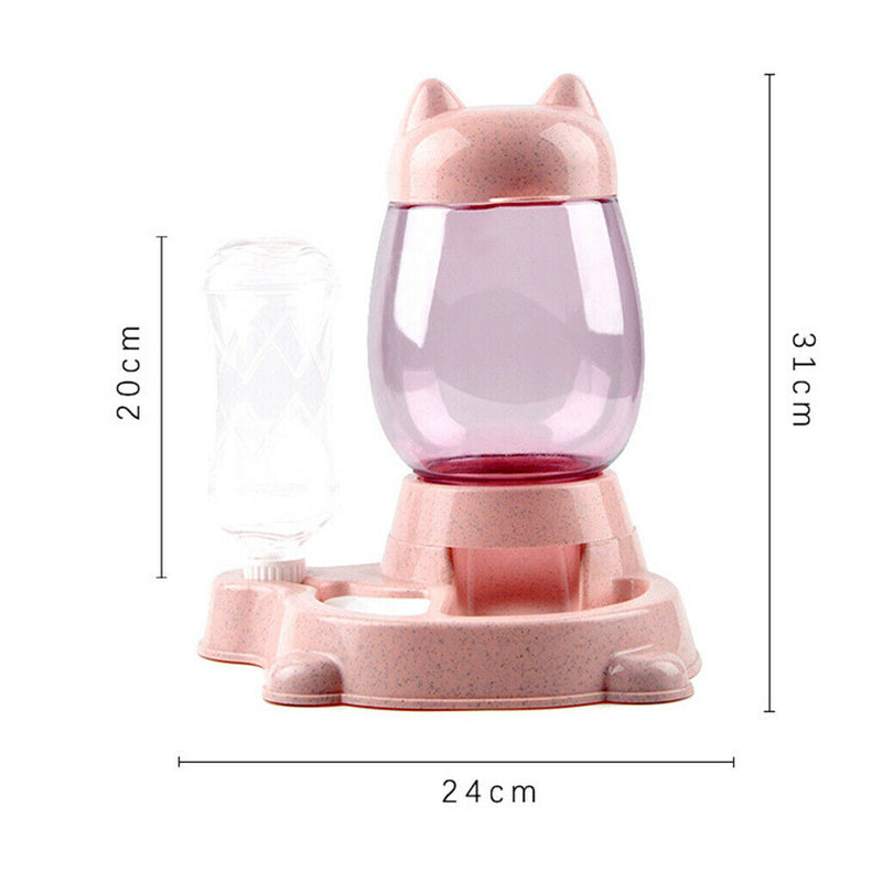 Cat Dog Automatic Water Dispenser Pet Feeder Bowls for Small Dogs Cats Green