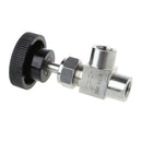 1/8" Equal Female Thread 304 Stainless Steel Flow Control Shut Off Needle Valve