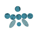 Pack of 9 Shell Saxophone Key Button Inlays for Alto/Soprano/Tenor Saxophone