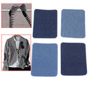 4Pcs Self Adhesive Denim Jeans Patches for Clothes Bags Repairing Sew DIY Hot