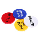 4pcs/set Dealer Button + Little & Big Blind All In Poker Chip Casino Quality