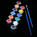 12 Colors/Set Artist Paint Watercolor Draw Painting Pen Tube Brush Kit Box X8V3
