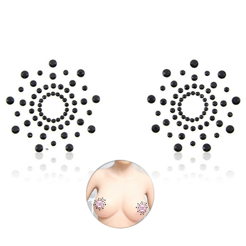 1 Pair Sexy  Mimi Rhinestone Pasties Diamond Nipple Covers OZ