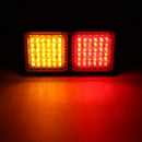 2Pcs 72 LED Rear Tail Light Brake Turn Signal Lamp 12V Trailer Truck Carava