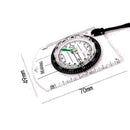 Scouts Military Compass Scale Ruler Baseplate Mini Compass for Camping/Hiki F4X9
