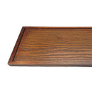 Wooden serving tray tea dishes plate- Brown, 22x15x2cm
