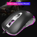 2X(G818B Mouse Gaming Wired Mouse 3200 Dpi Adjustable Ergonomic Breathing L