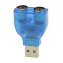 For USB Male to PS2 Female Cable Adapter Converter Splitter for Keyboard