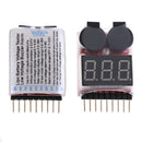 MagiDeal 1 8S LED Low Voltage Buzzer Lipo Voltage  For Aircraft