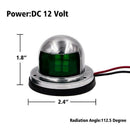 One Pair Marine Boat Yacht Light 12V Stainless Steel Led Bow Navigation Lig V3S1