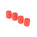 100pcs Plastic Car Truck Bike Tire Tyre Wheel Valve Stems Caps Dust Cover Red