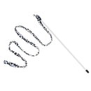 Funny White Leopard Stripes Cat Stick Kitten Rod Teaser Wand Pet Cat Toys