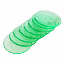 100pcs Clear Green Plastic Bingo Chips 1.9cm