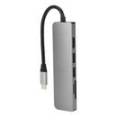 USB 3.1 Type C Hub to PD 6 in 1 USB 3.0 HDMI Laptops Docking Station for Ma