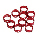 10pcs Alloy 3 Holes Ring Shape Rope Cord Guyline Runners Anti Slip Fastener