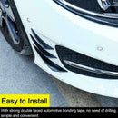 6pcs Car Front Bumper Lip Splitter Canards Carbon Fiber Spoiler Refit Fins D9X3