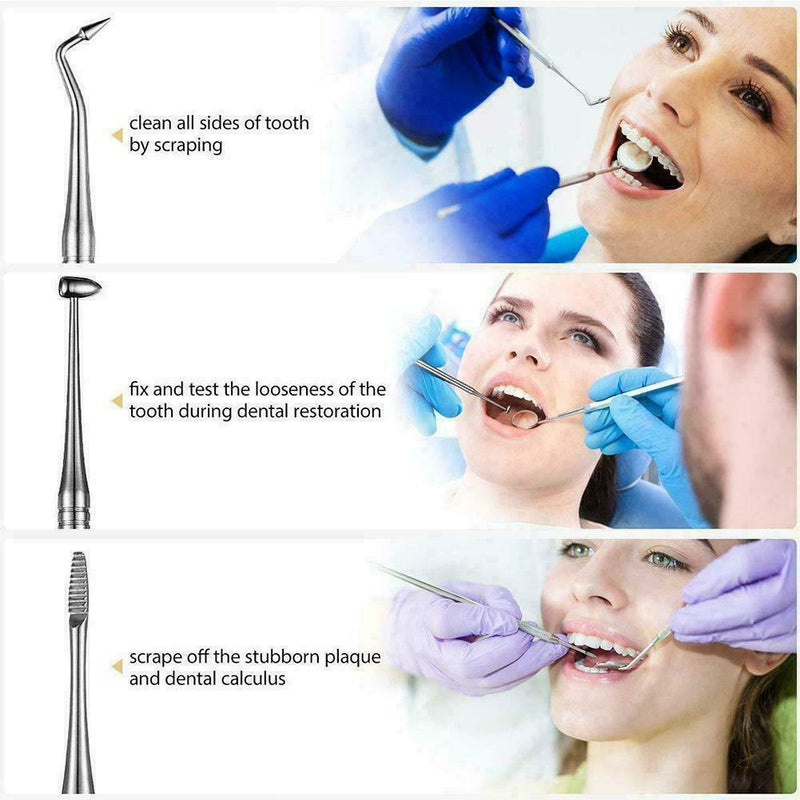 8Pcs/set Dental Oral Hygiene Kit 8 Tools Deep Cleaning Set Scaler Care Teet S3G3
