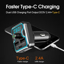Bluetooth FM Transmitter for Car,Wireless FM Transmitter Radio Receiver Ada A4E4