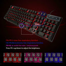 Novelty Backlit Gaming Keyboard, Russian-English Dual Characters 104-Key