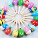 Baby Kids Sound Music Toddler Rattle Musical Wooden Colorful Toys Xmas 3C