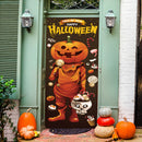 2pcs Halloween Pumpkin Lantern Wall Stickers Self-adhesive Removable Window