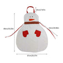 Christmas Clothes New Christmas Apron Decorations Snowman Style Cooking P921