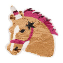 horse   reversible change color sequins sew on patches diy applique cr JR